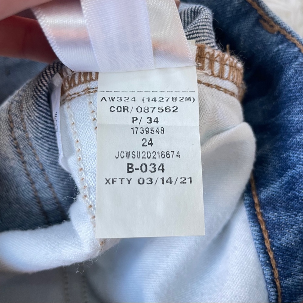 J. Crew Button Front Denim Jean Mini Skirt - Picture 7 of 9